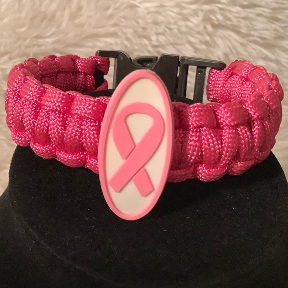 BREAST CANCER AWARENESS SURVIVAL BRACELET - Picture 1 of 4
